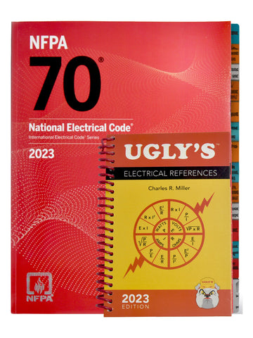 NFPA 70 NEC 2023 Paperback (1455930342) with Ugly’s Electrical References (1284315754)