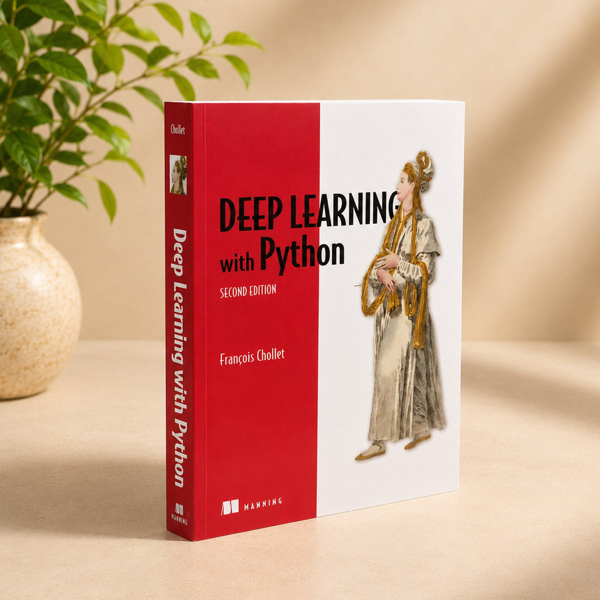 Deep Learning with Python, Second Edition by Francois Chollet – Manning paperback showing front cover and spine